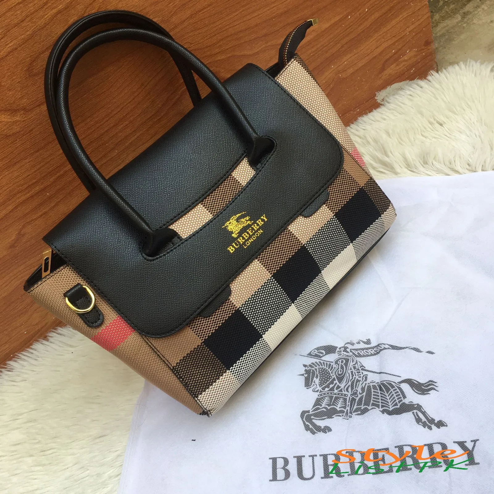 Burberry Tote Bag With Long Strap 