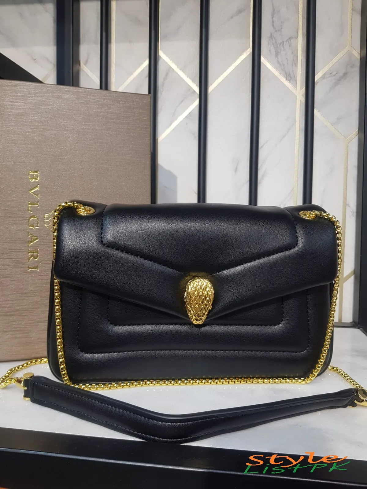 Bvlgari Serpenti  Reverse Shoulder Bag