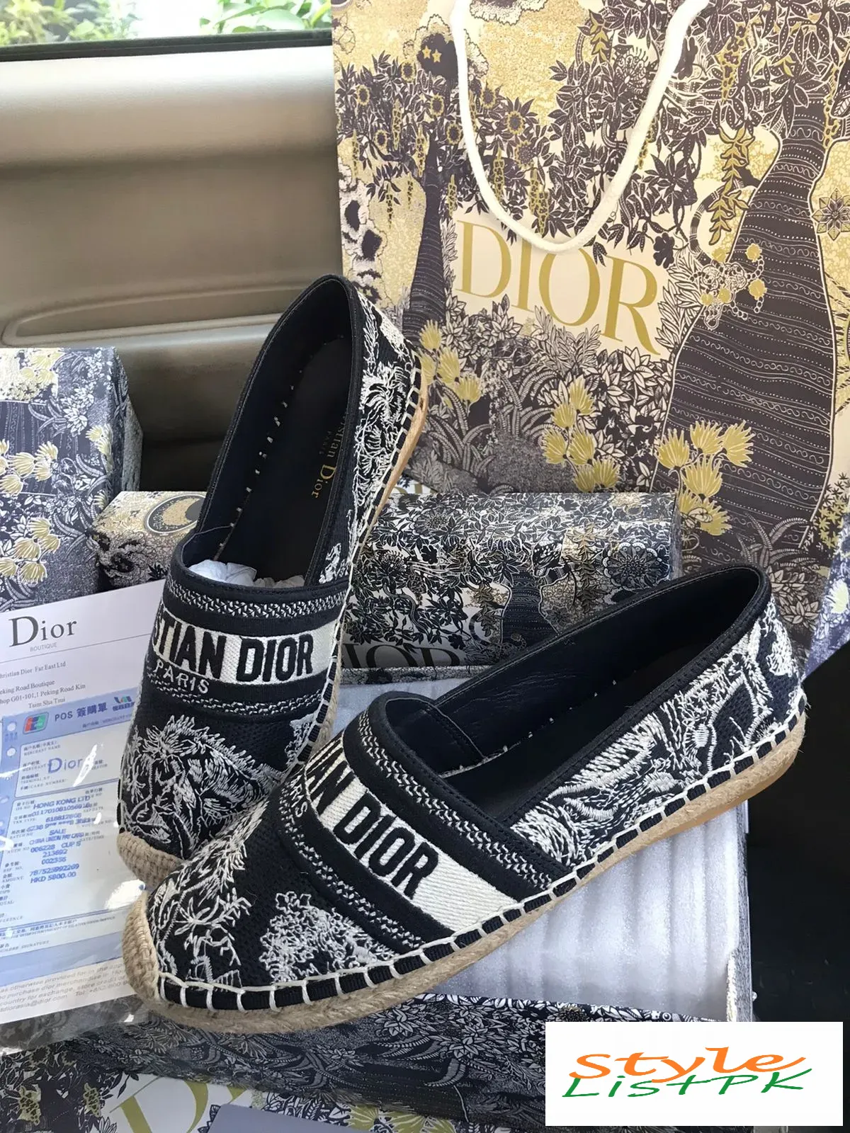 Christian Dior Pattern Espadrilles