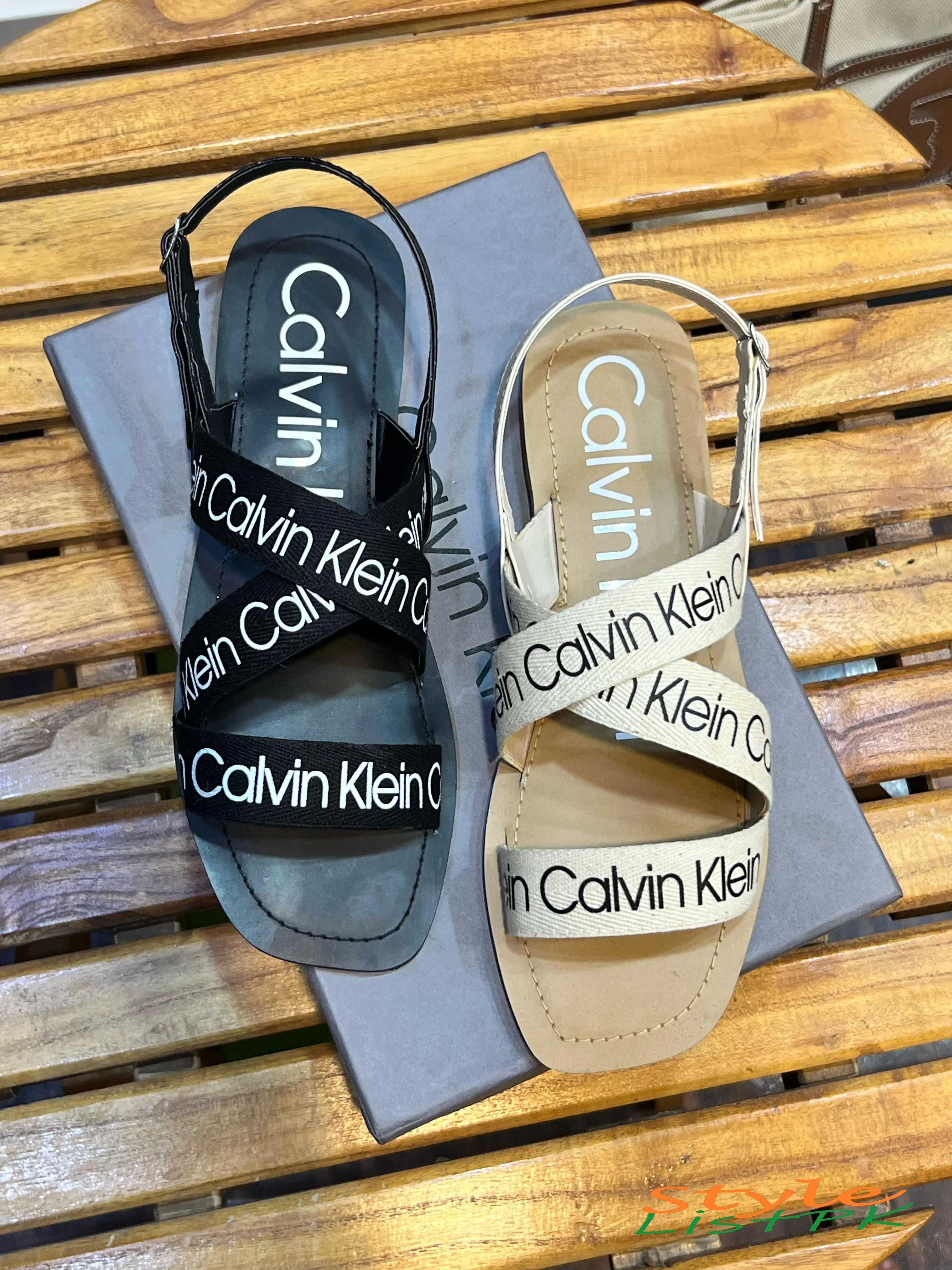 Ck Cross Sandals