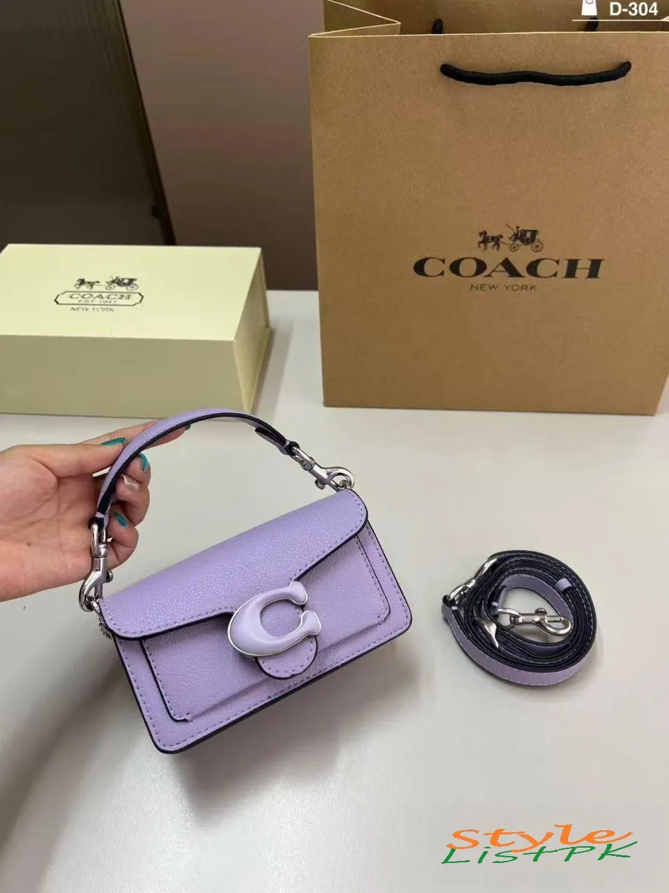 Coach Tabby 12 Leather 
