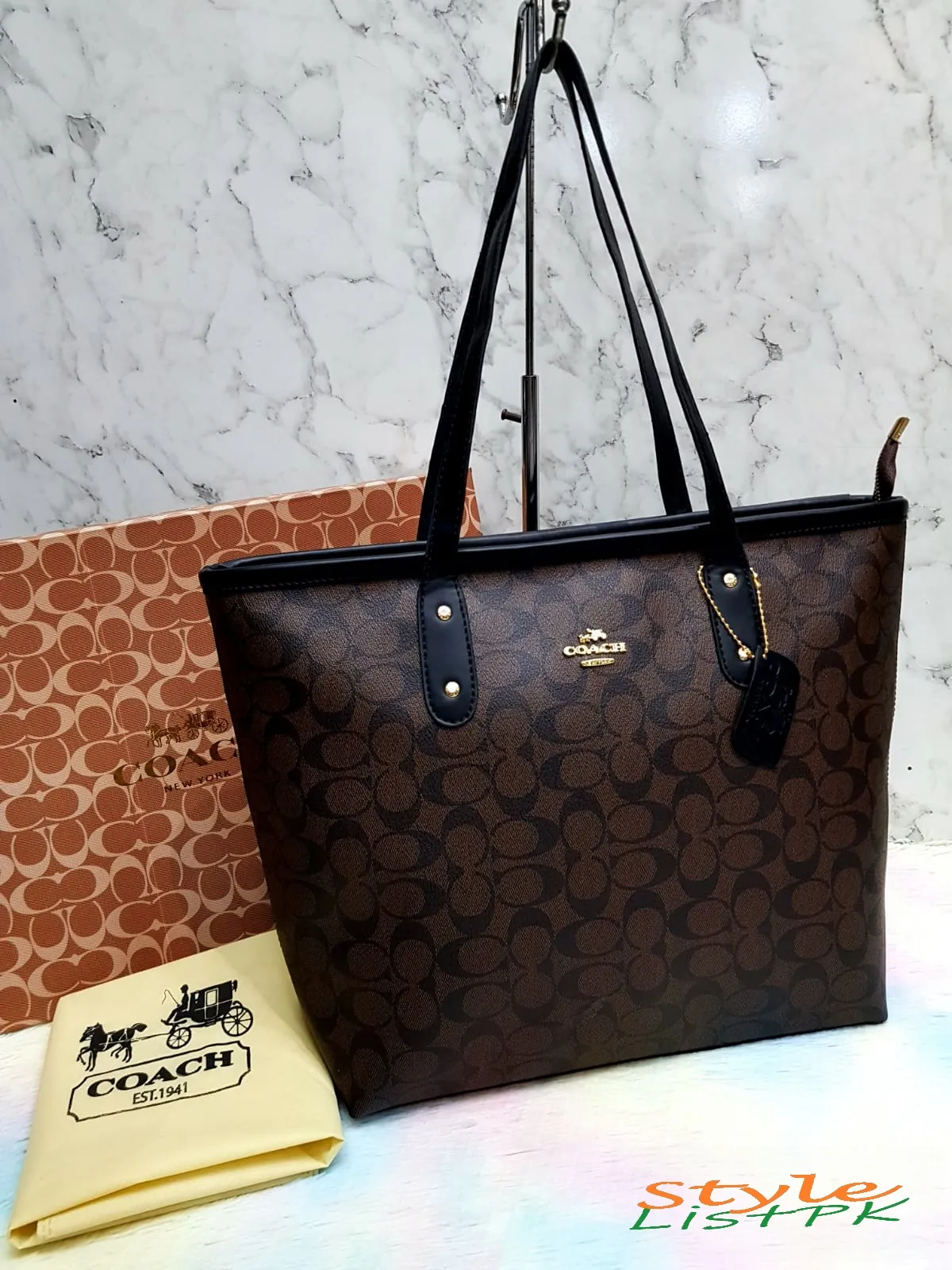 Coach Zip Top Tote