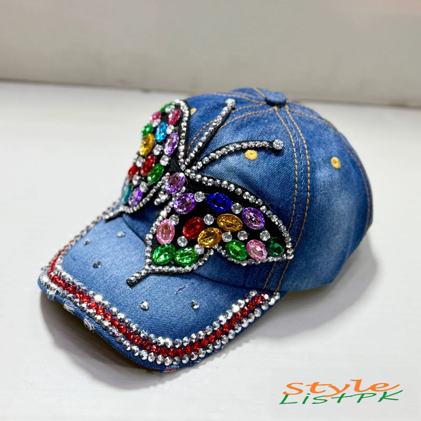 Denim Fancy Caps