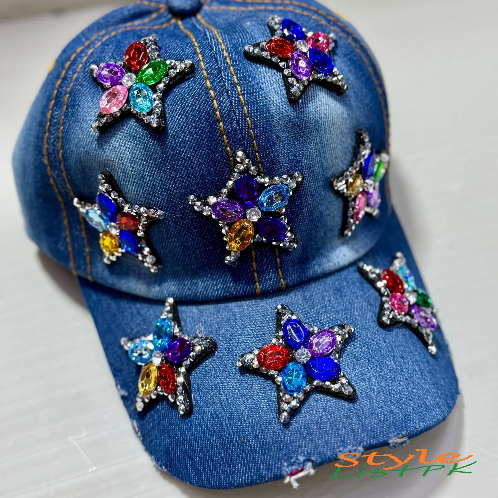 Denim Fancy Caps