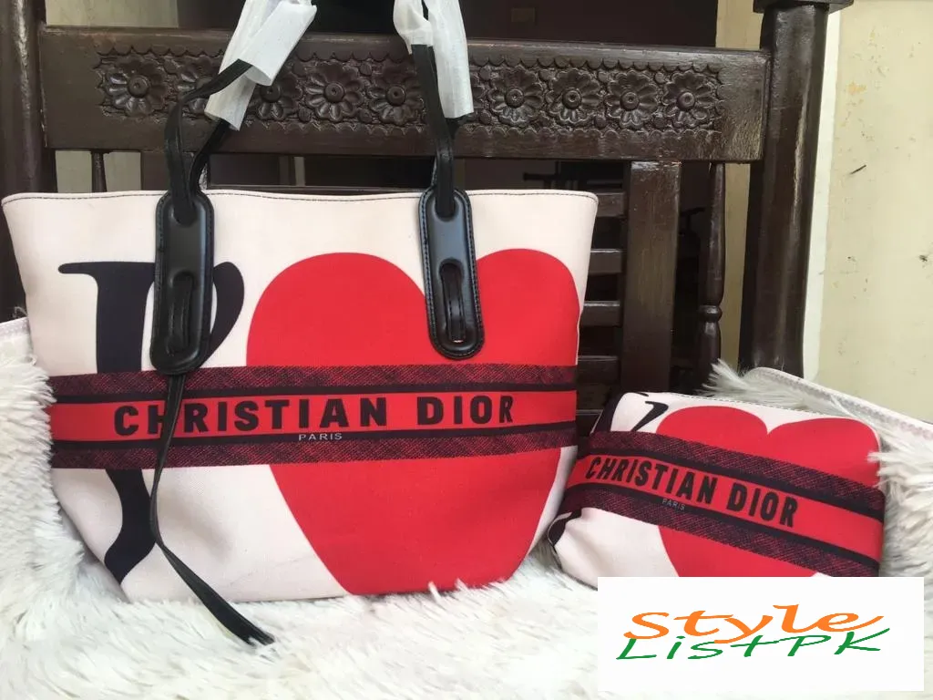Dior Heart Tote With Wallet