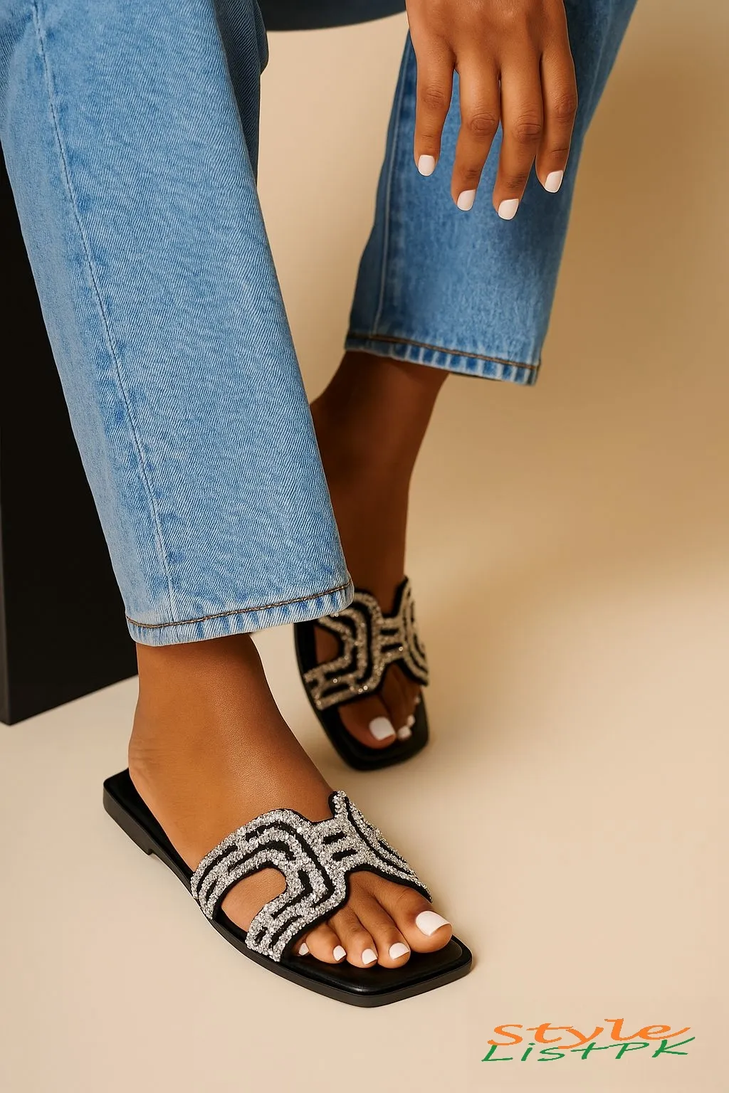 Hermes Diamonties Flats