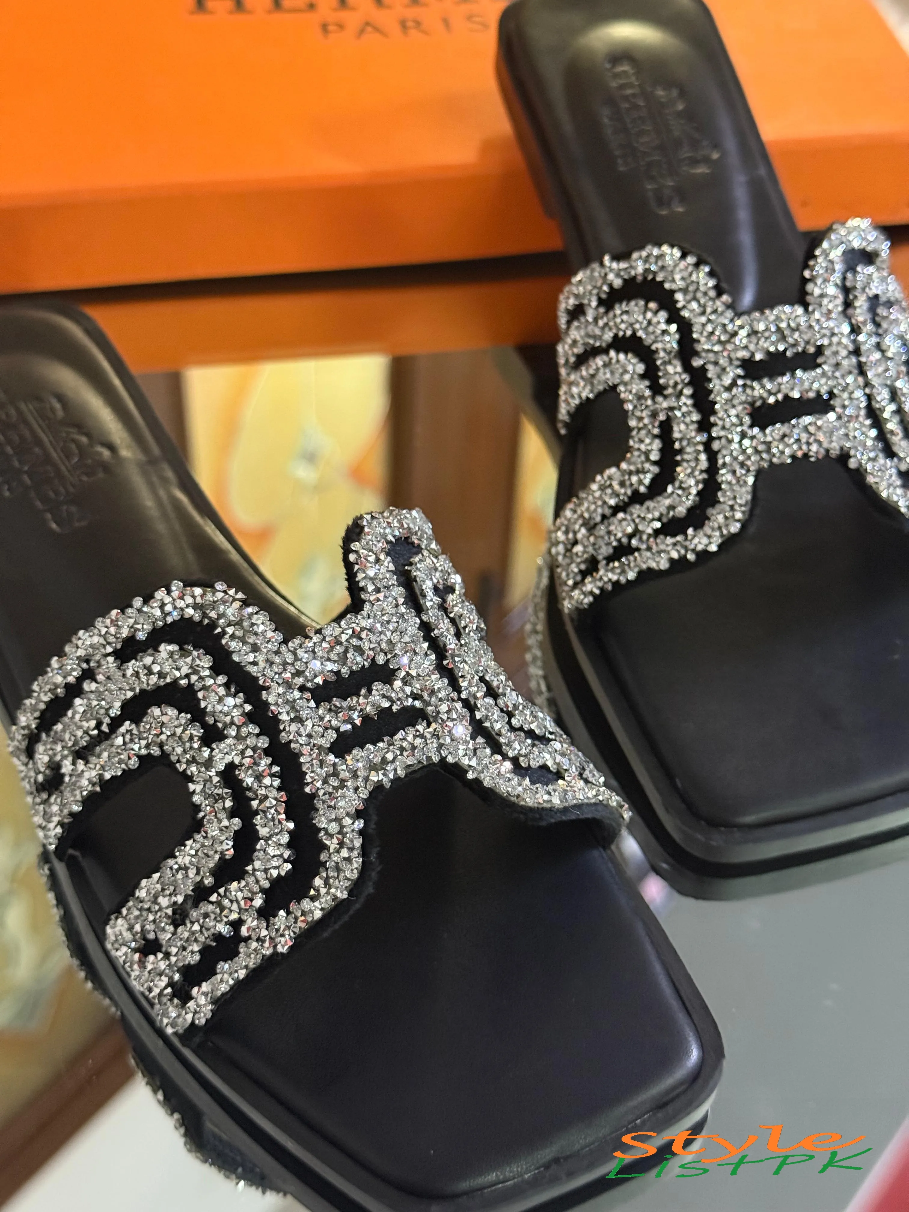 Hermes Diamonties Flats