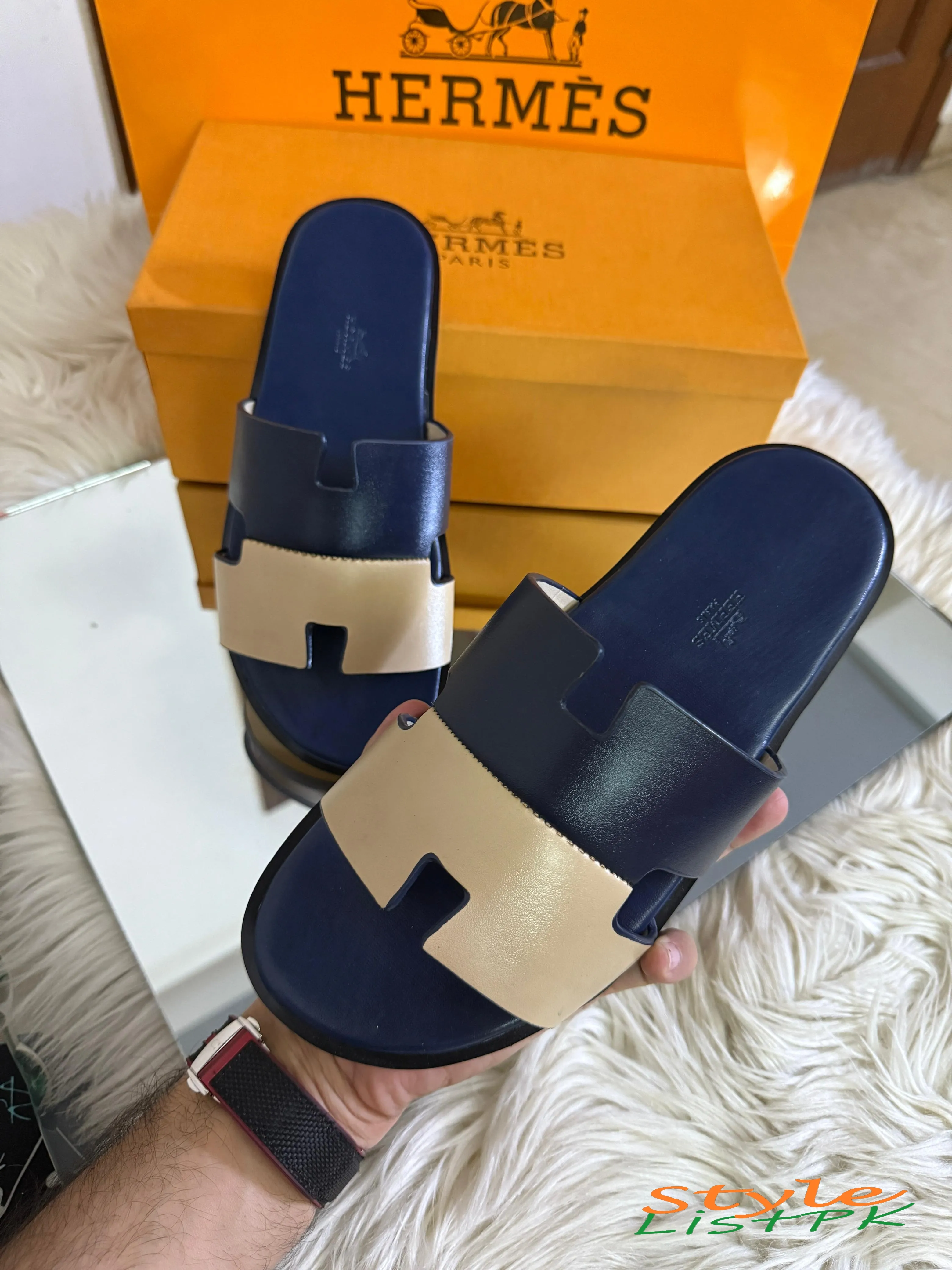 Hermes Imported Slippers