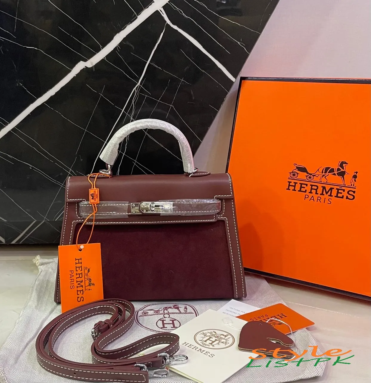 Best Price Hermes Paris Valvet Bag