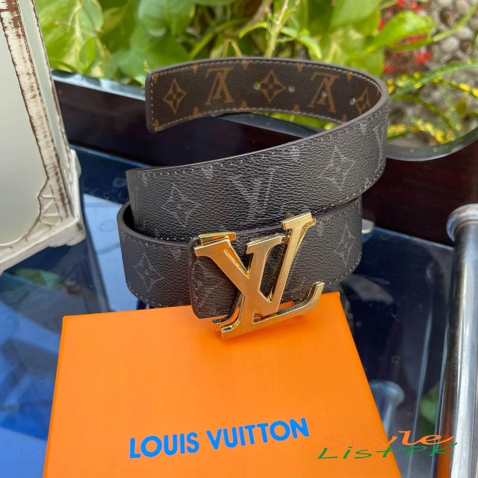 Lv Alphabet Reversible Belt