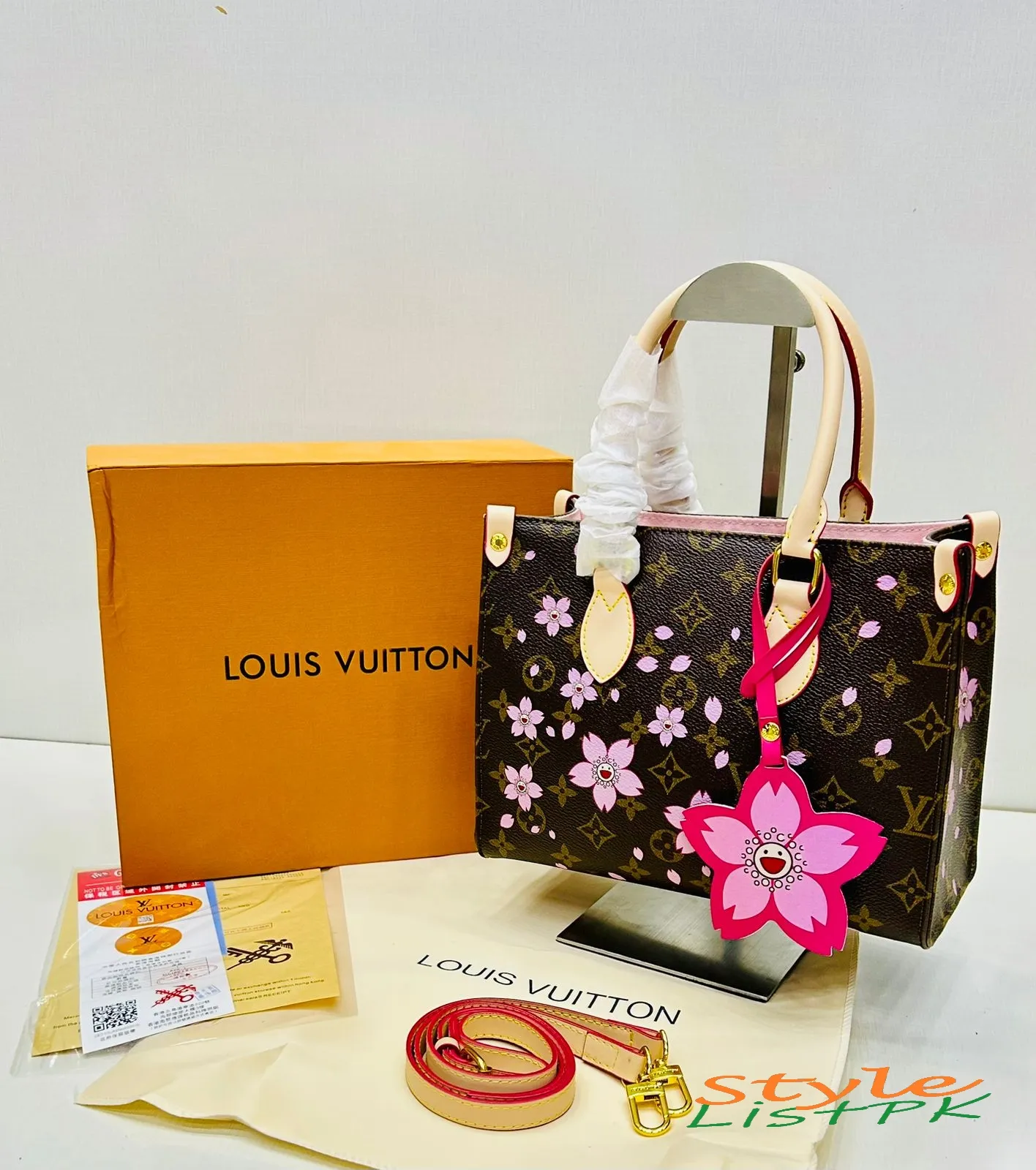 Lv Flowers Tote Bag