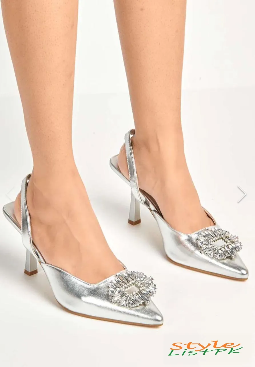 Manalo Diamante Brooch Heels