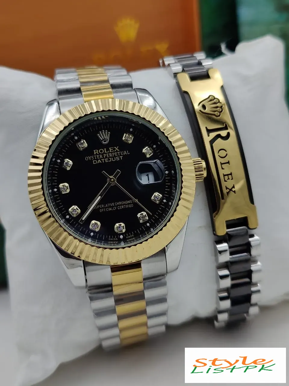 Rolex Perpetual Datejust Watch And Bracelet Combo