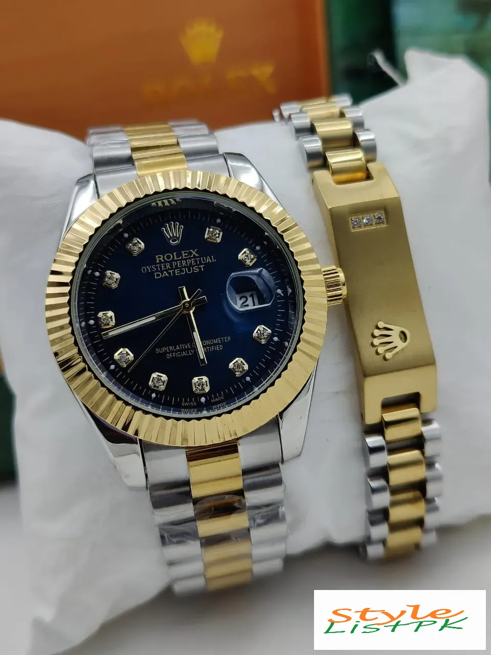 Rolex Perpetual Datejust Watch And Bracelet Combo