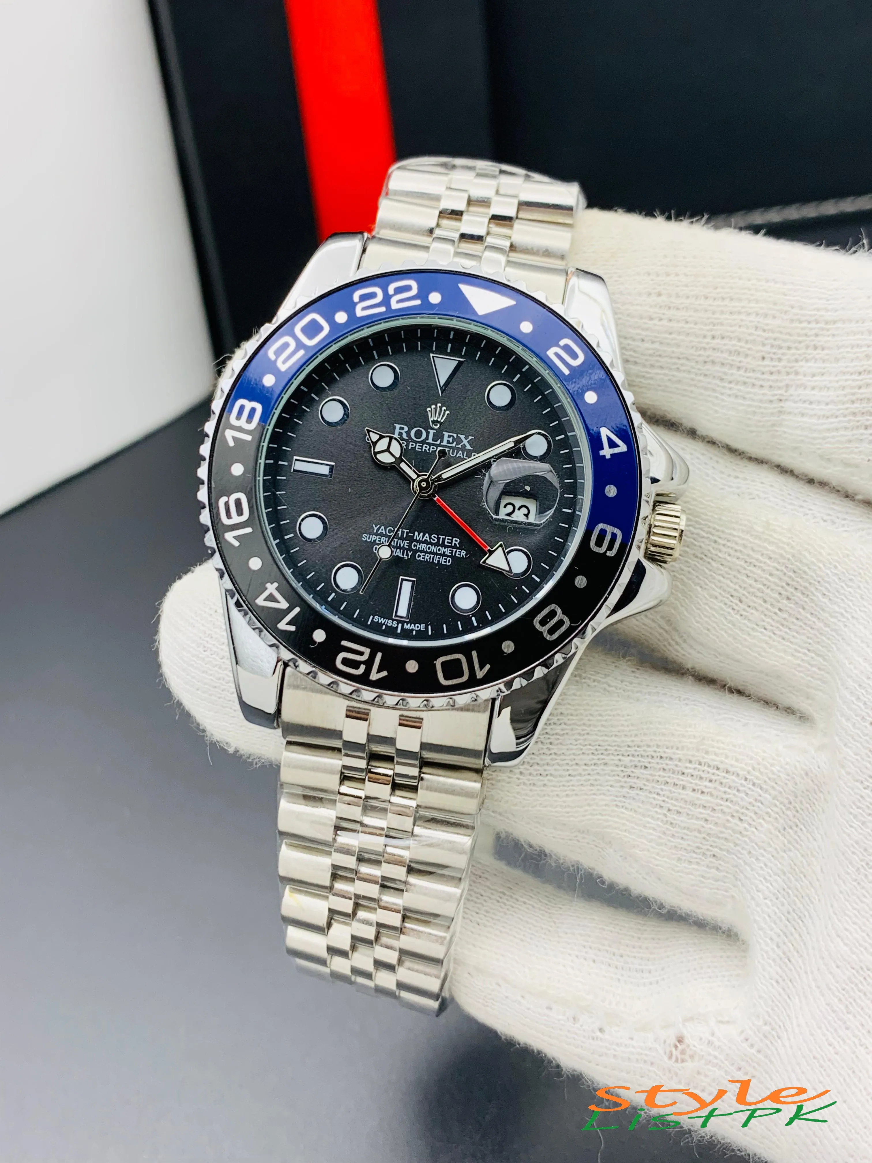 Rolex Yacht Master Silver Chain 