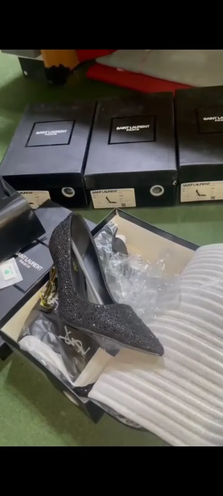 Saint Laurent Crysted Heels