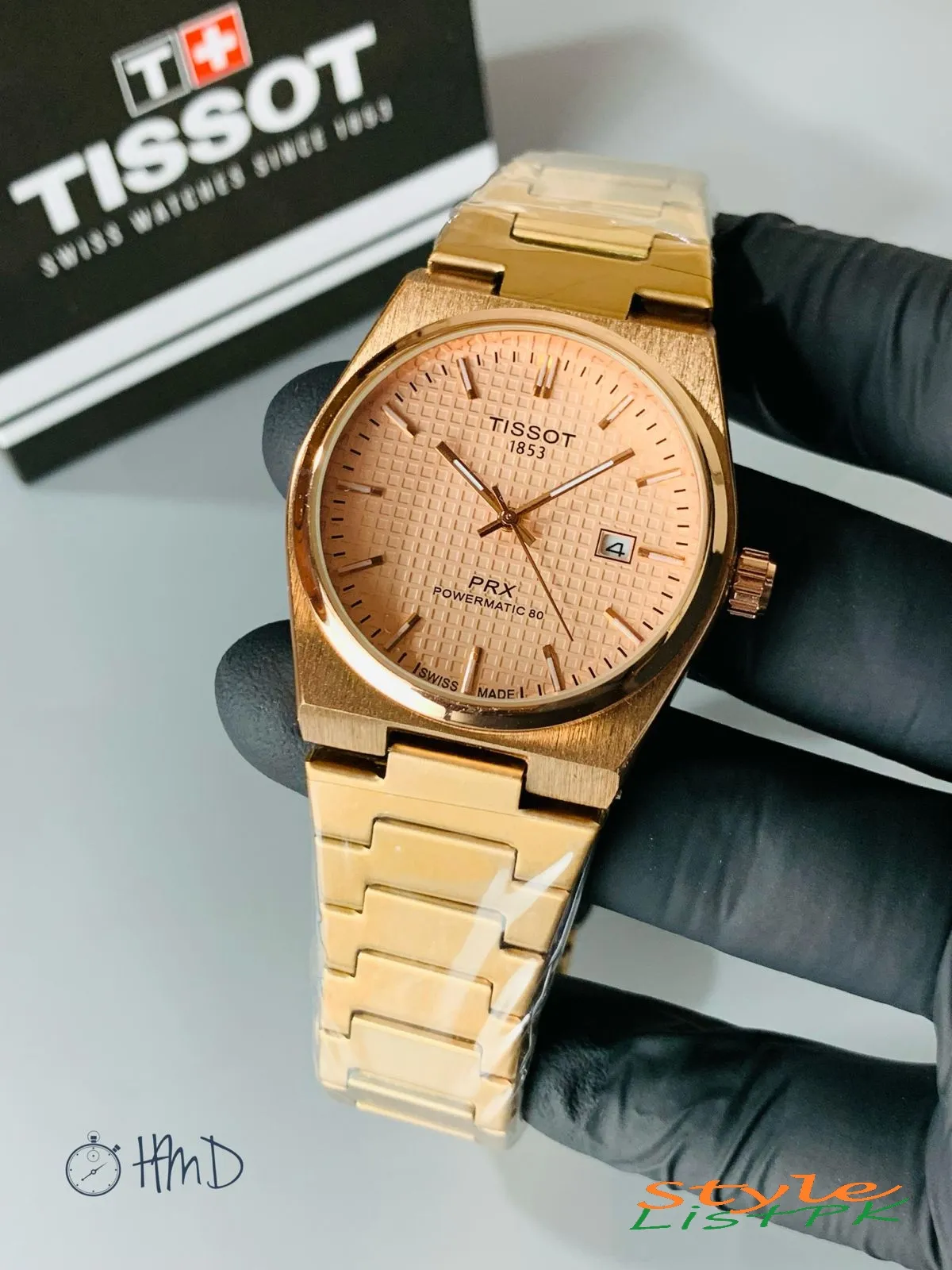 Tissot Prx Rose Gold Chain 