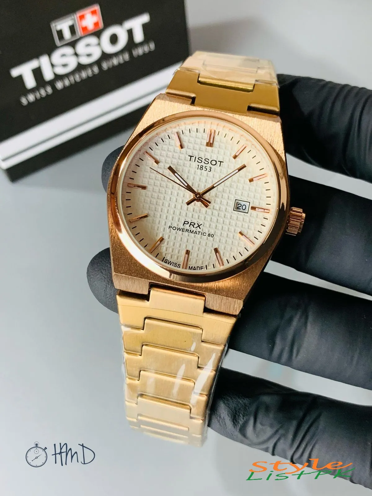 Tissot Prx Rose Gold Chain 