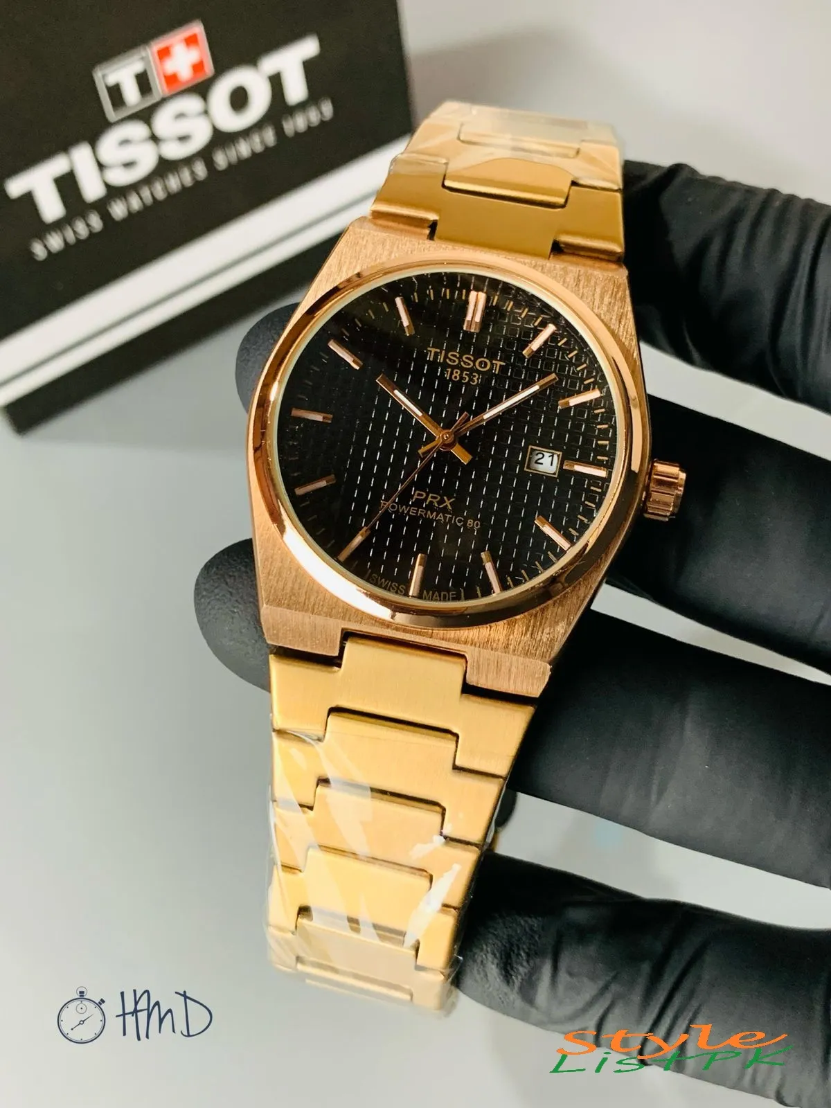 Tissot Prx Rose Gold Chain 