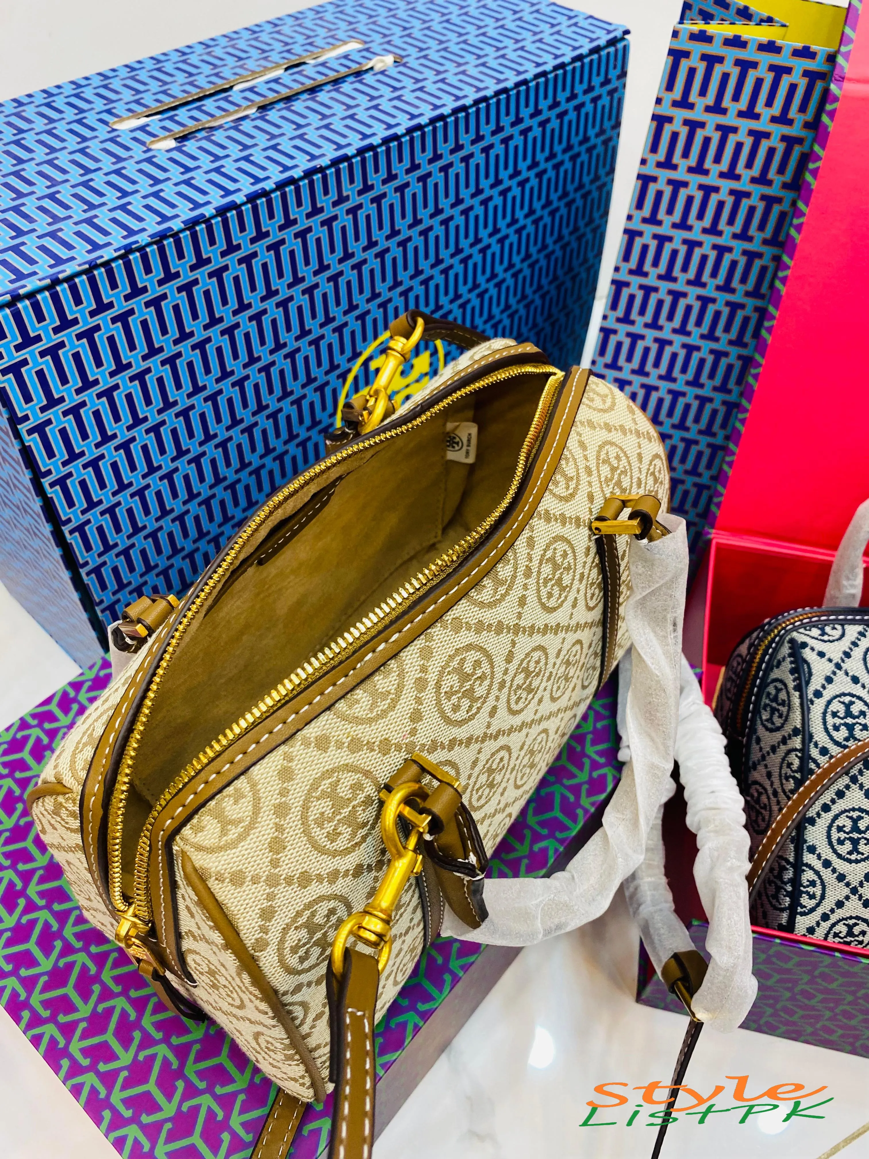 Tory Monogram Leather Bag 