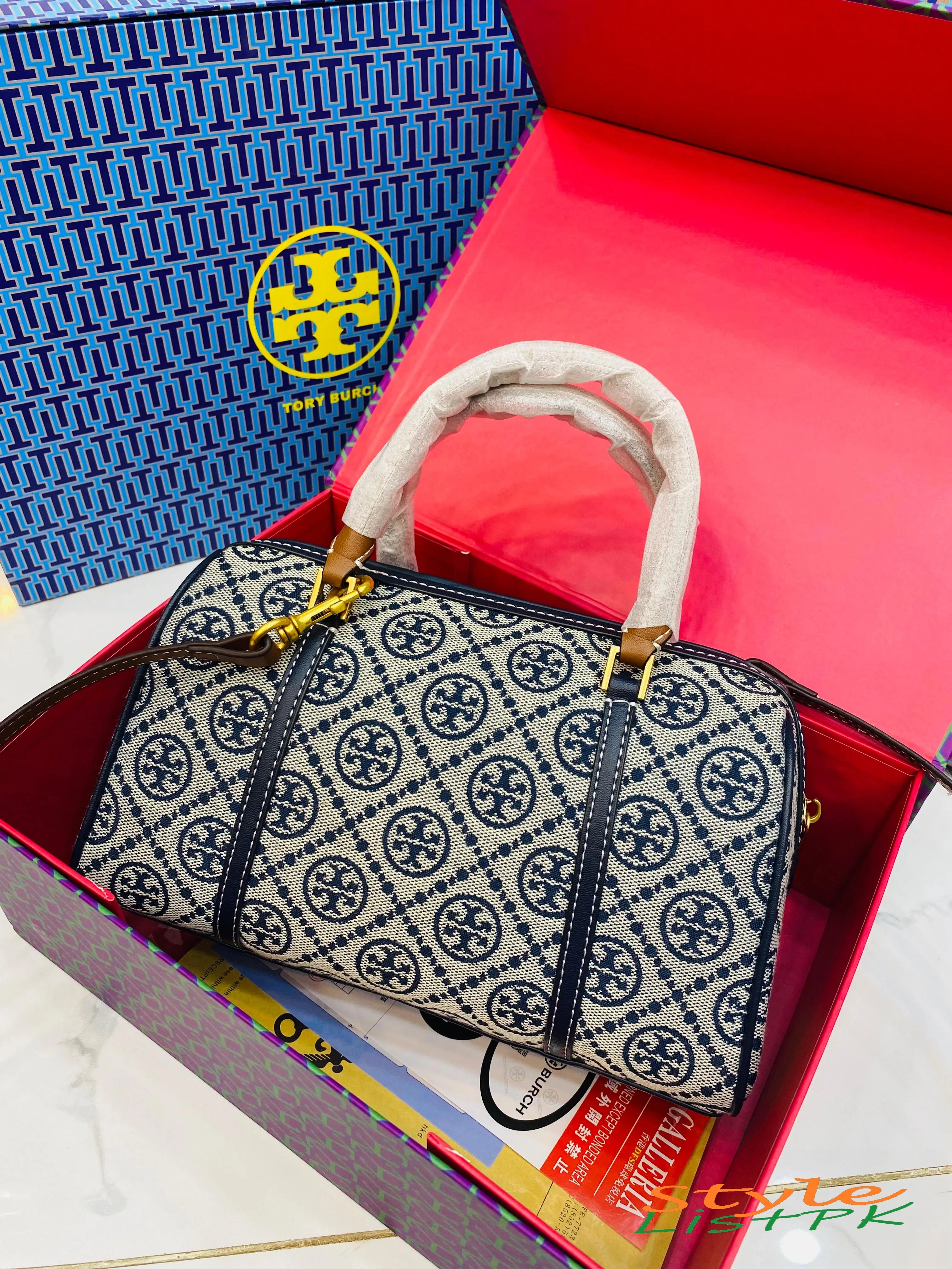 Tory Monogram Leather Bag 