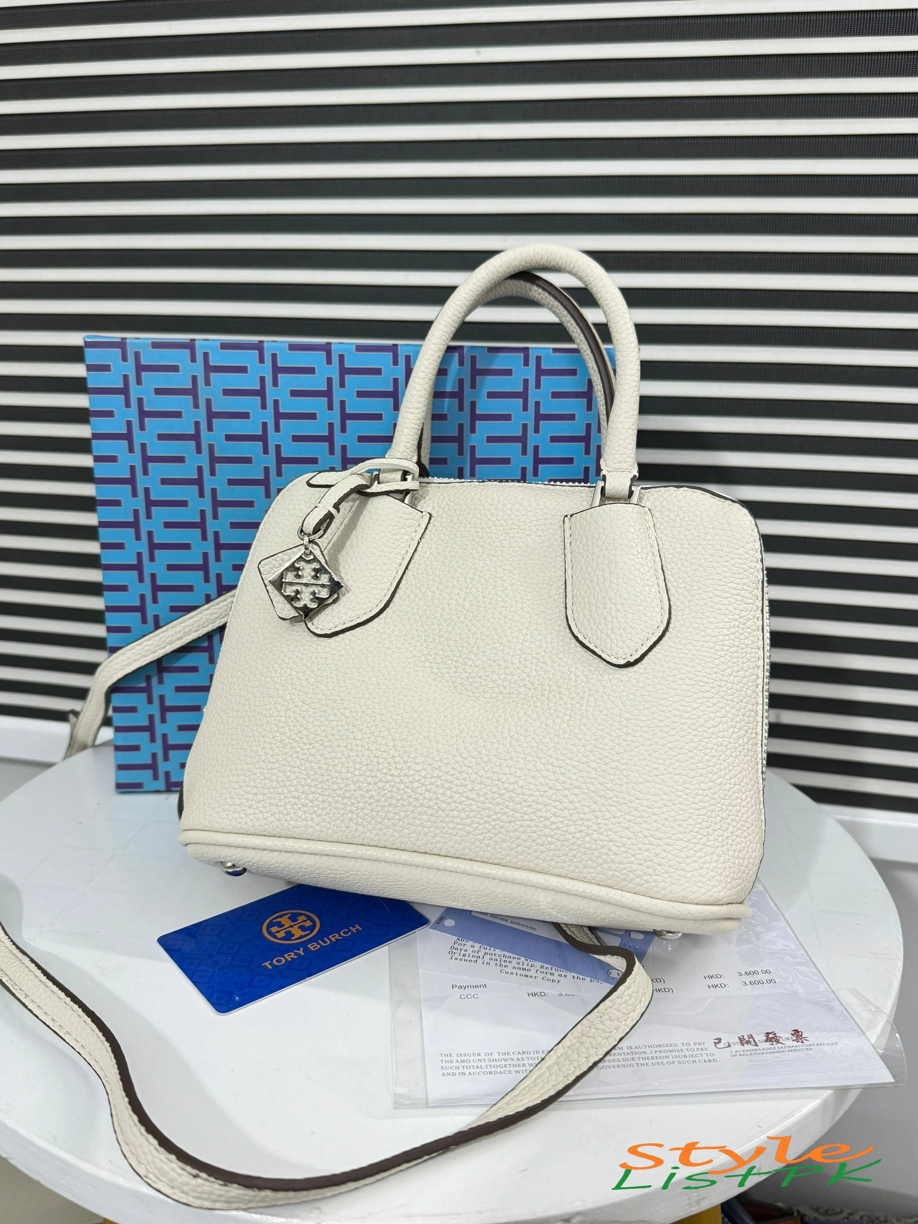 Tory Swing Leather Satchel
