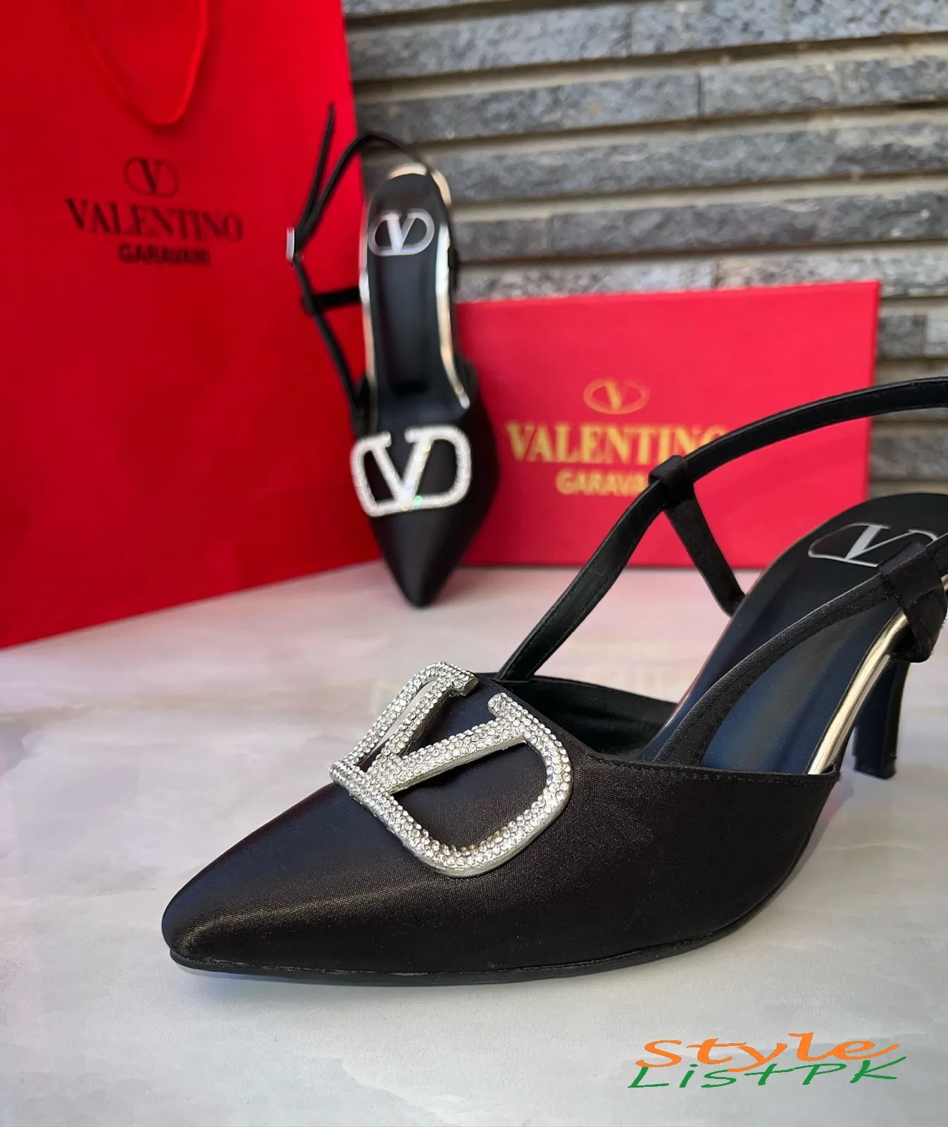 Valentino Rhinestone Heels 