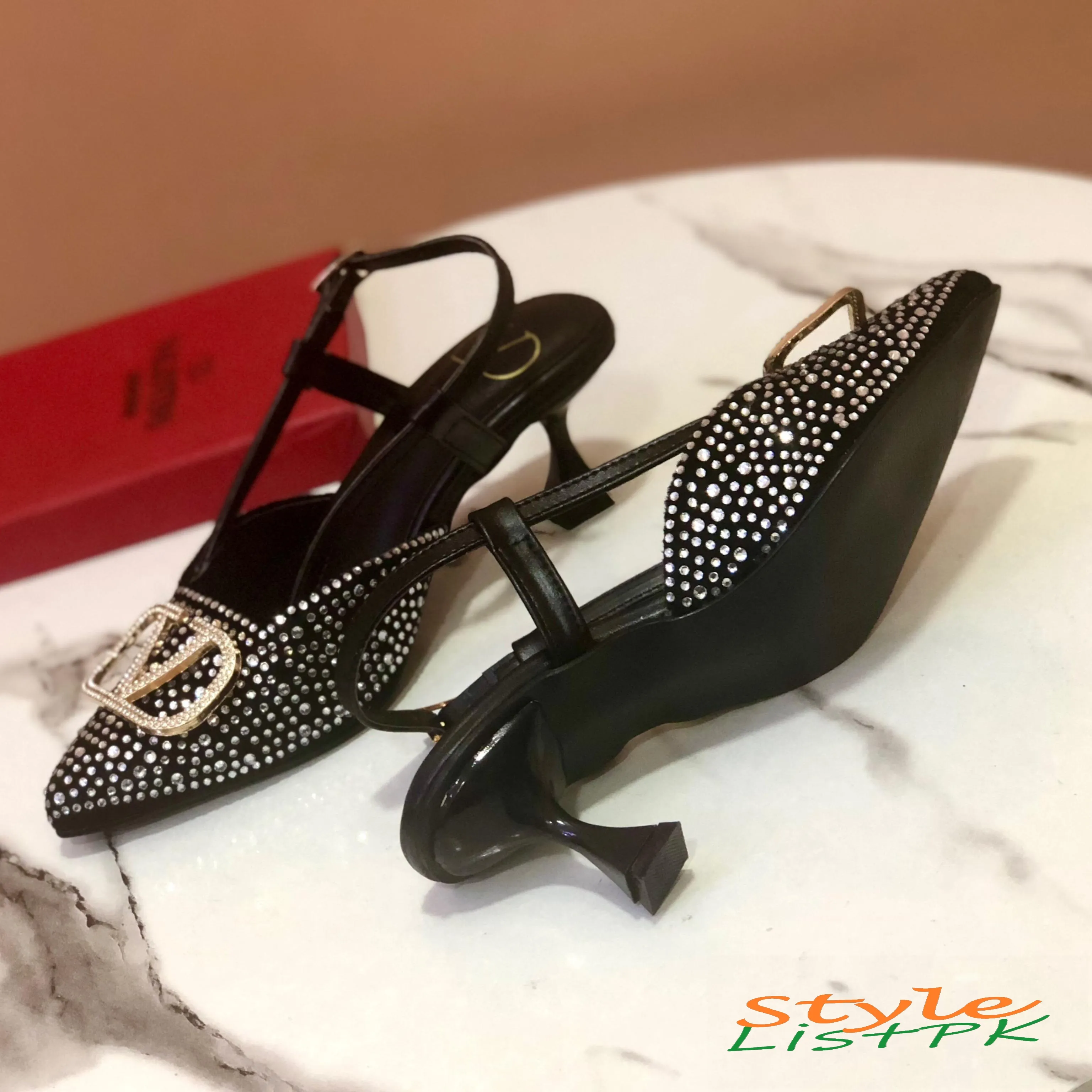 Valentino Stone Heels