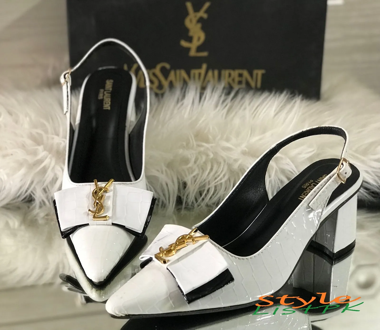 Ysl Block Heel