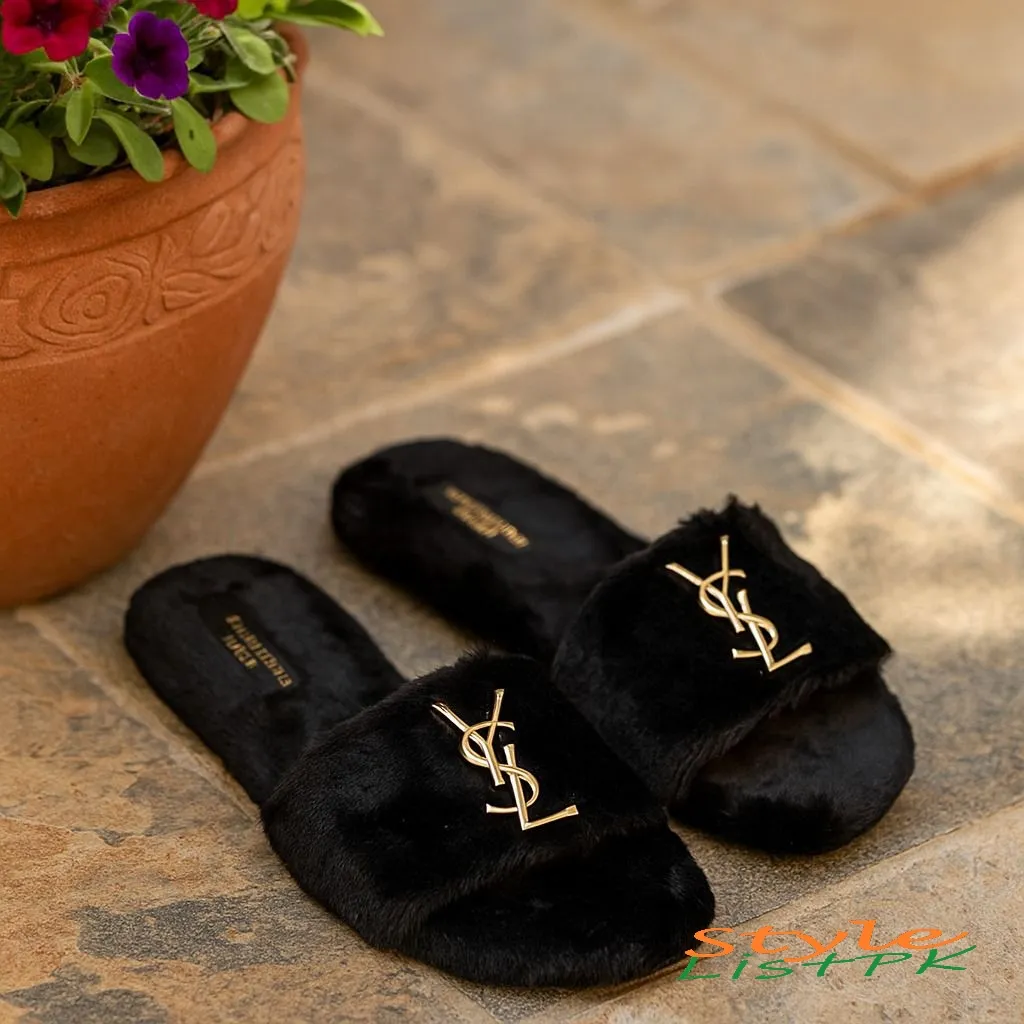 Ysl Furr Slippers