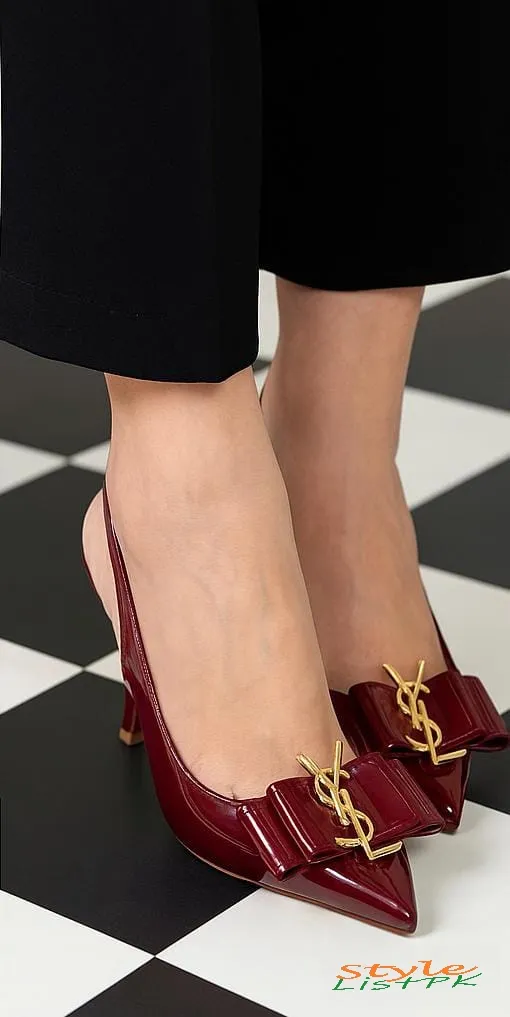 Ysl Iconic Sling Heels 