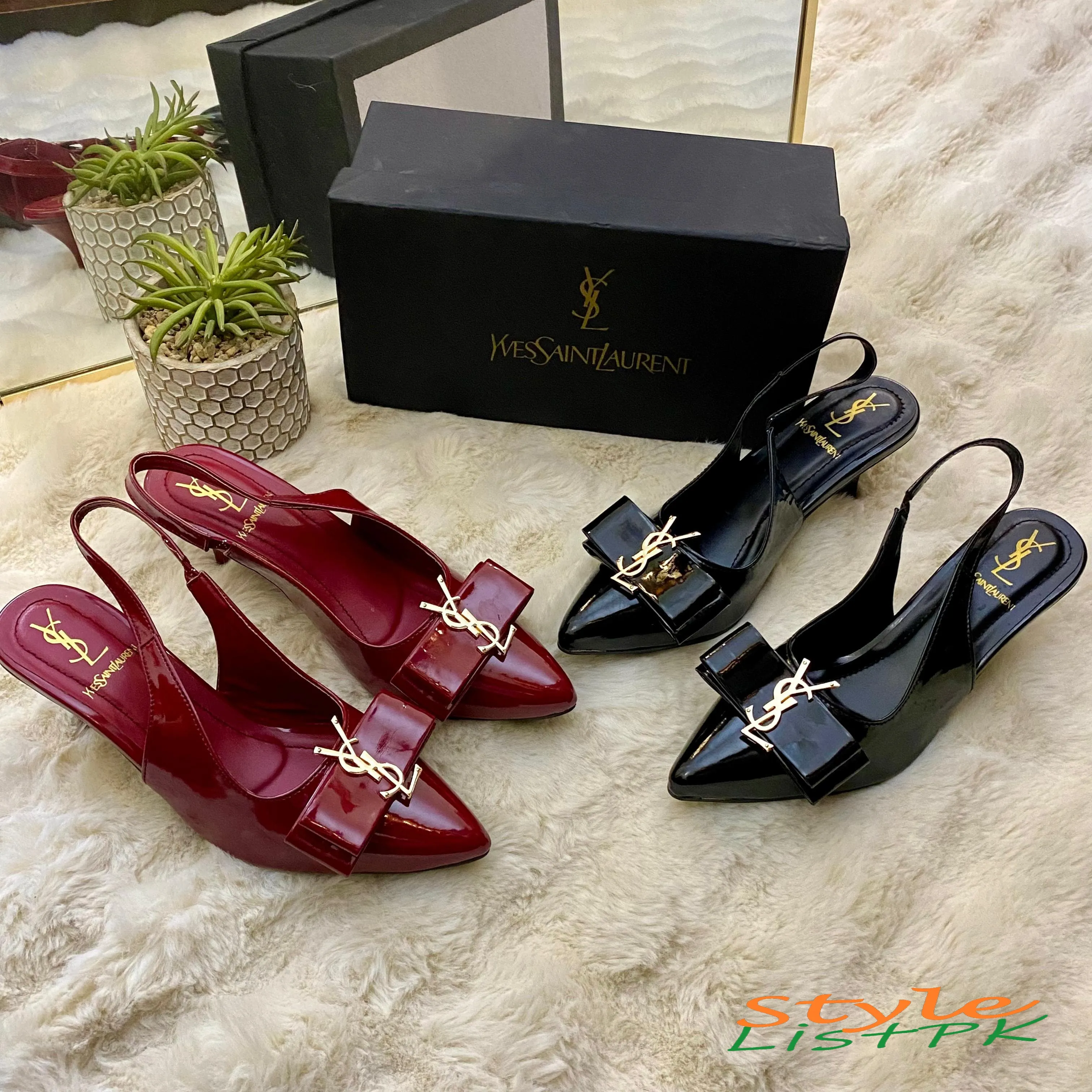 Ysl Iconic Sling Heels 