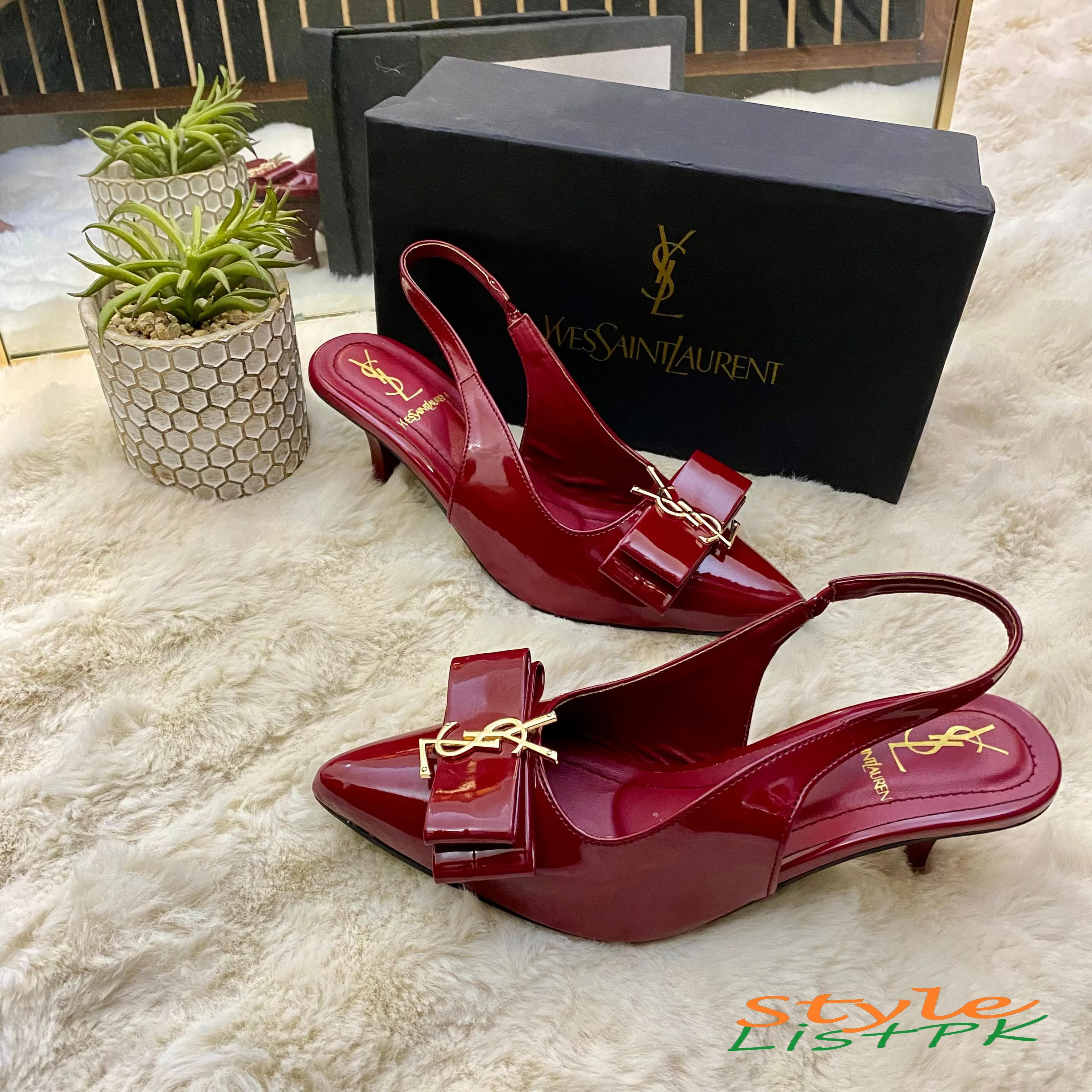 Ysl Iconic Sling Heels 
