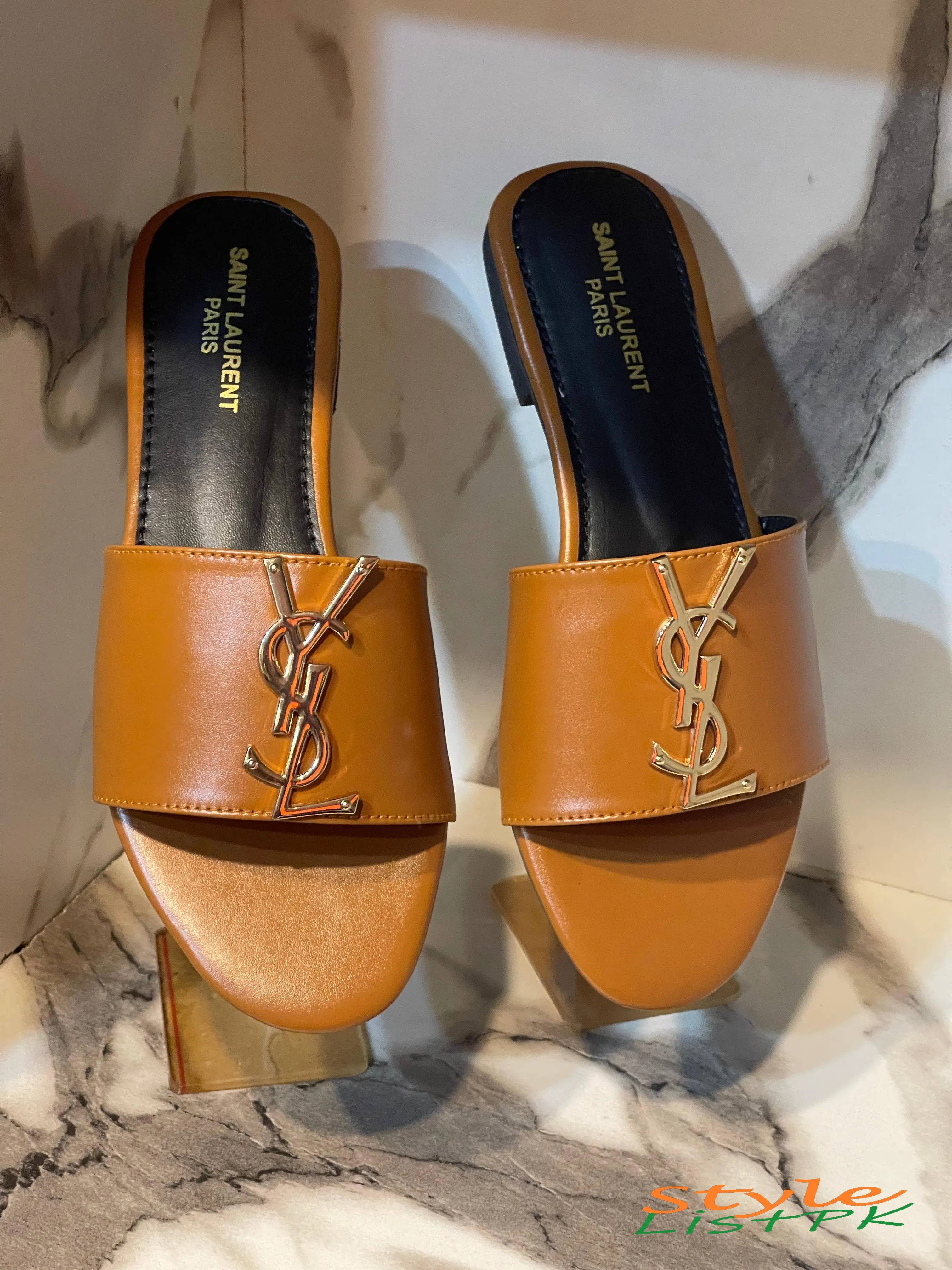 Ysl Plain Slippers 