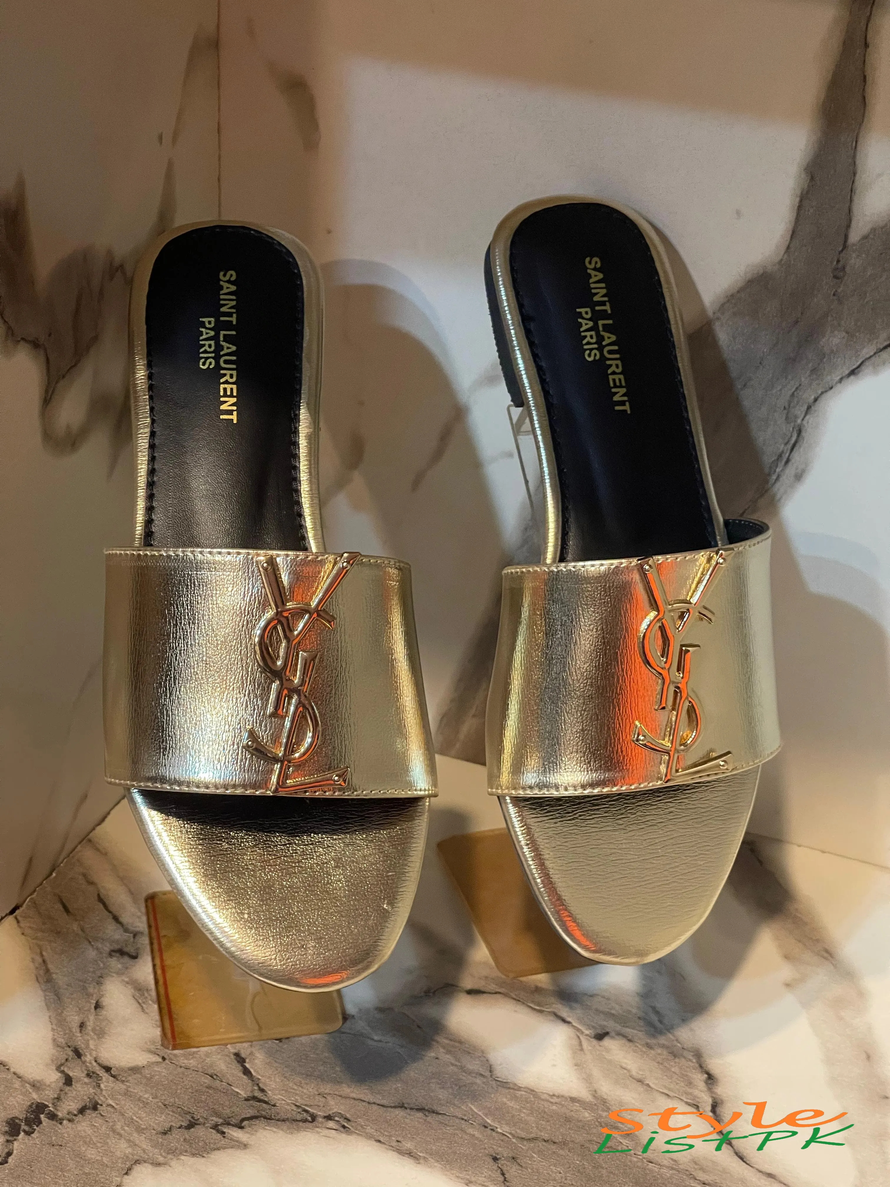Ysl Plain Slippers 