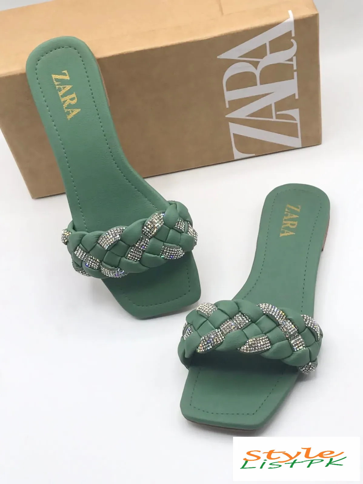 Zara Braided Fancy Slippers