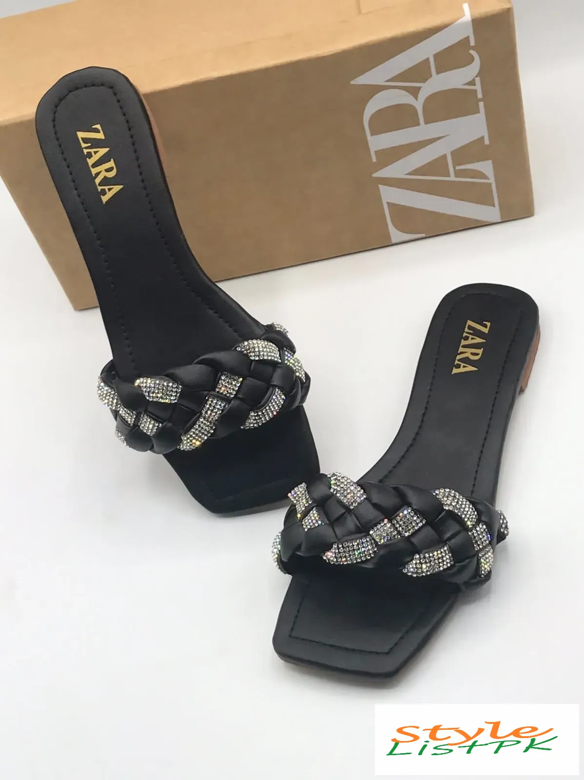 Zara Braided Fancy Slippers