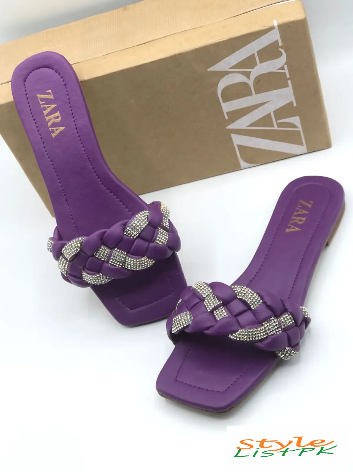 Zara Braided Fancy Slippers