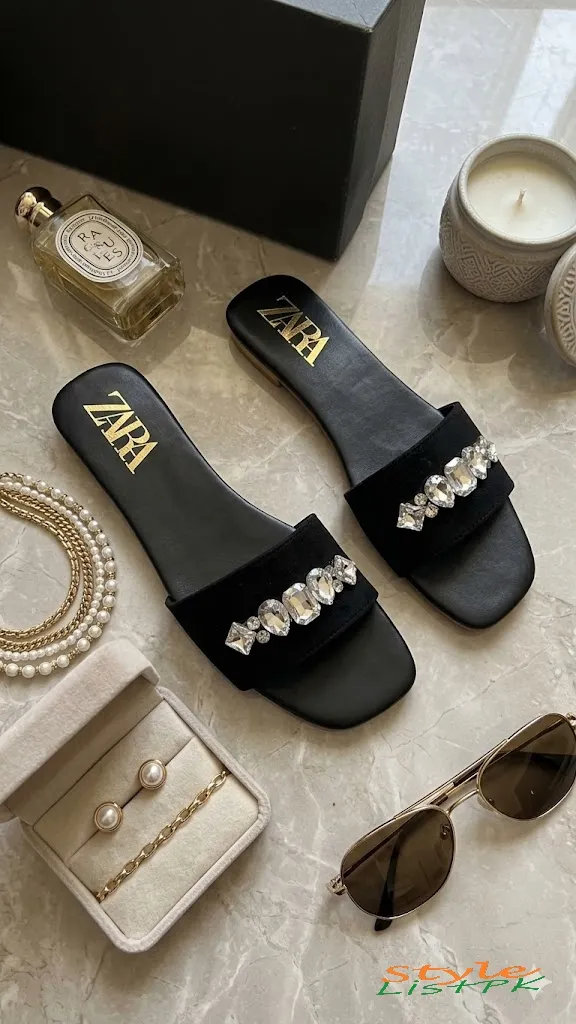Zara Diamonties Flats