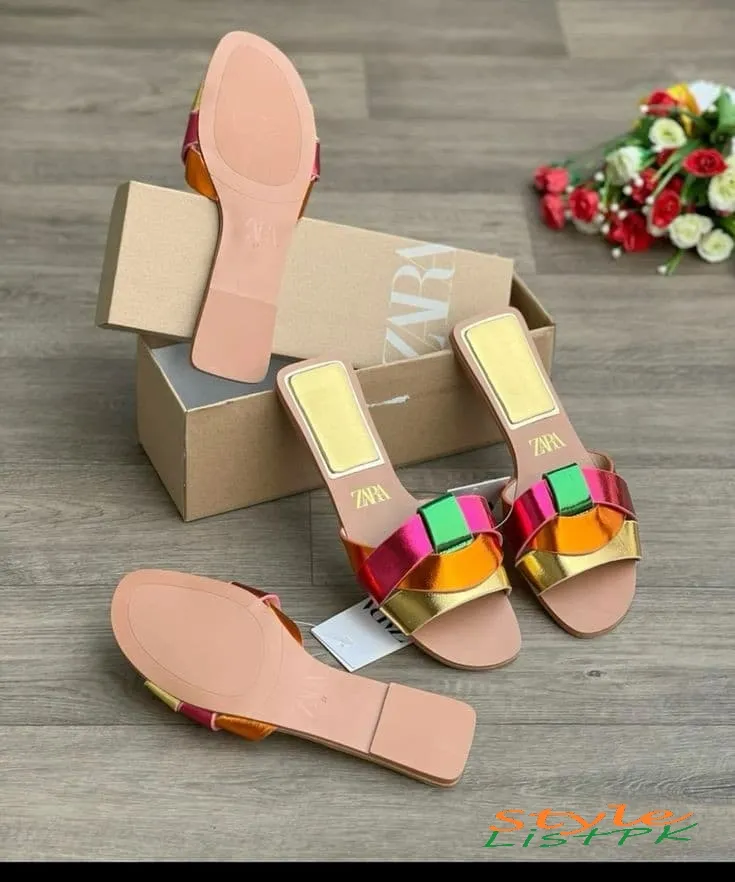 Zara Multi Color Flats 