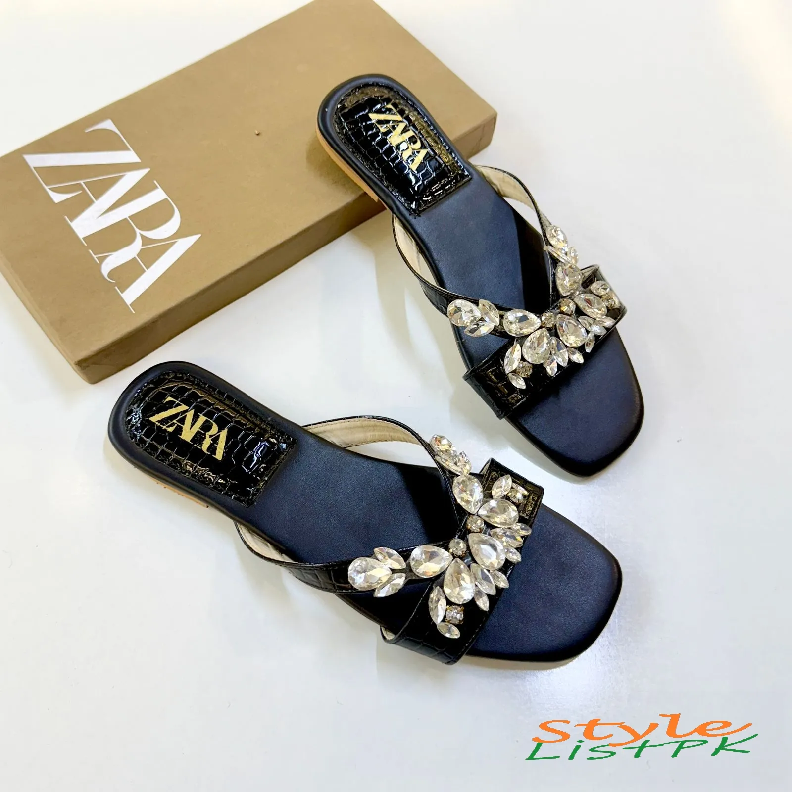 Zara Pearls Flats 