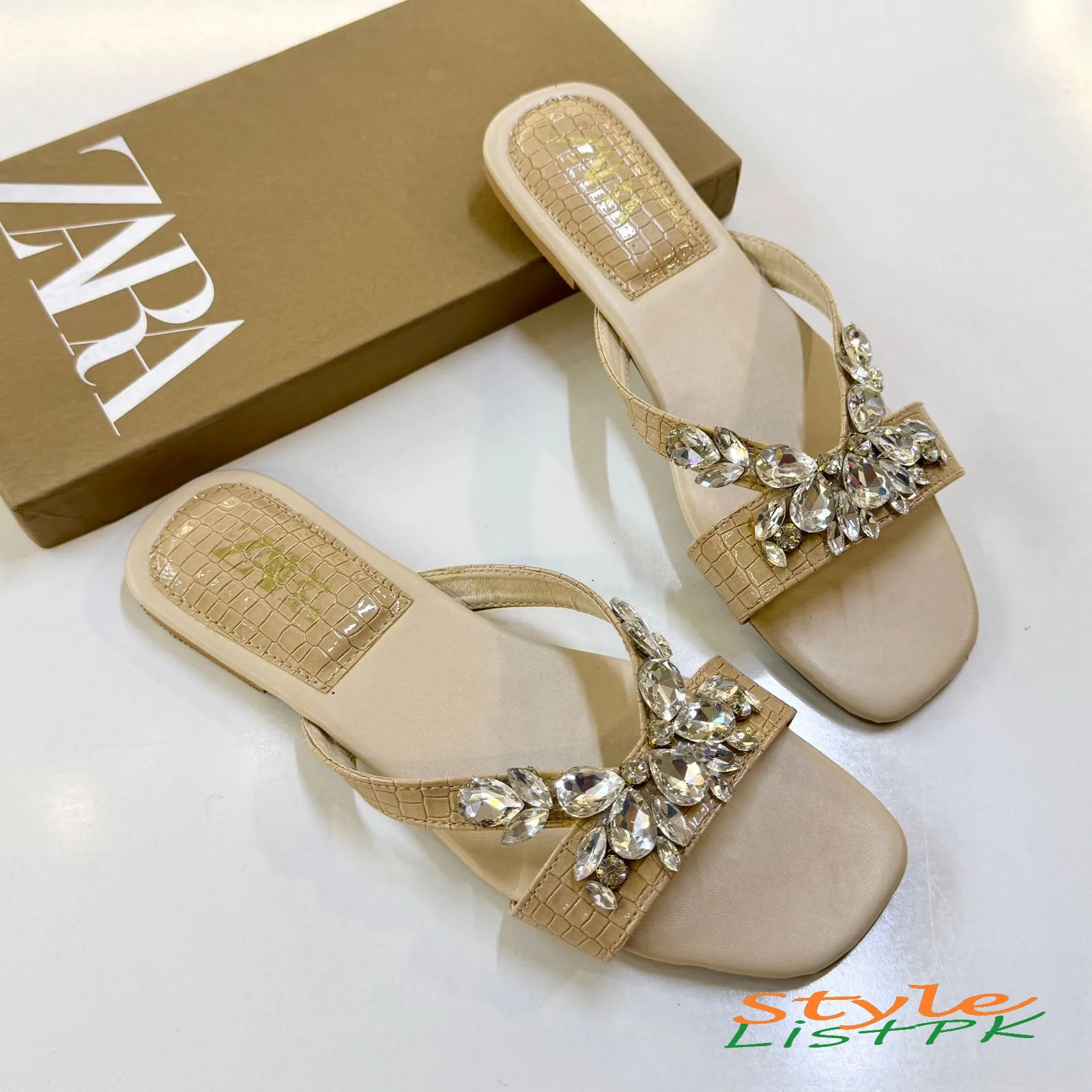 Zara Pearls Flats 
