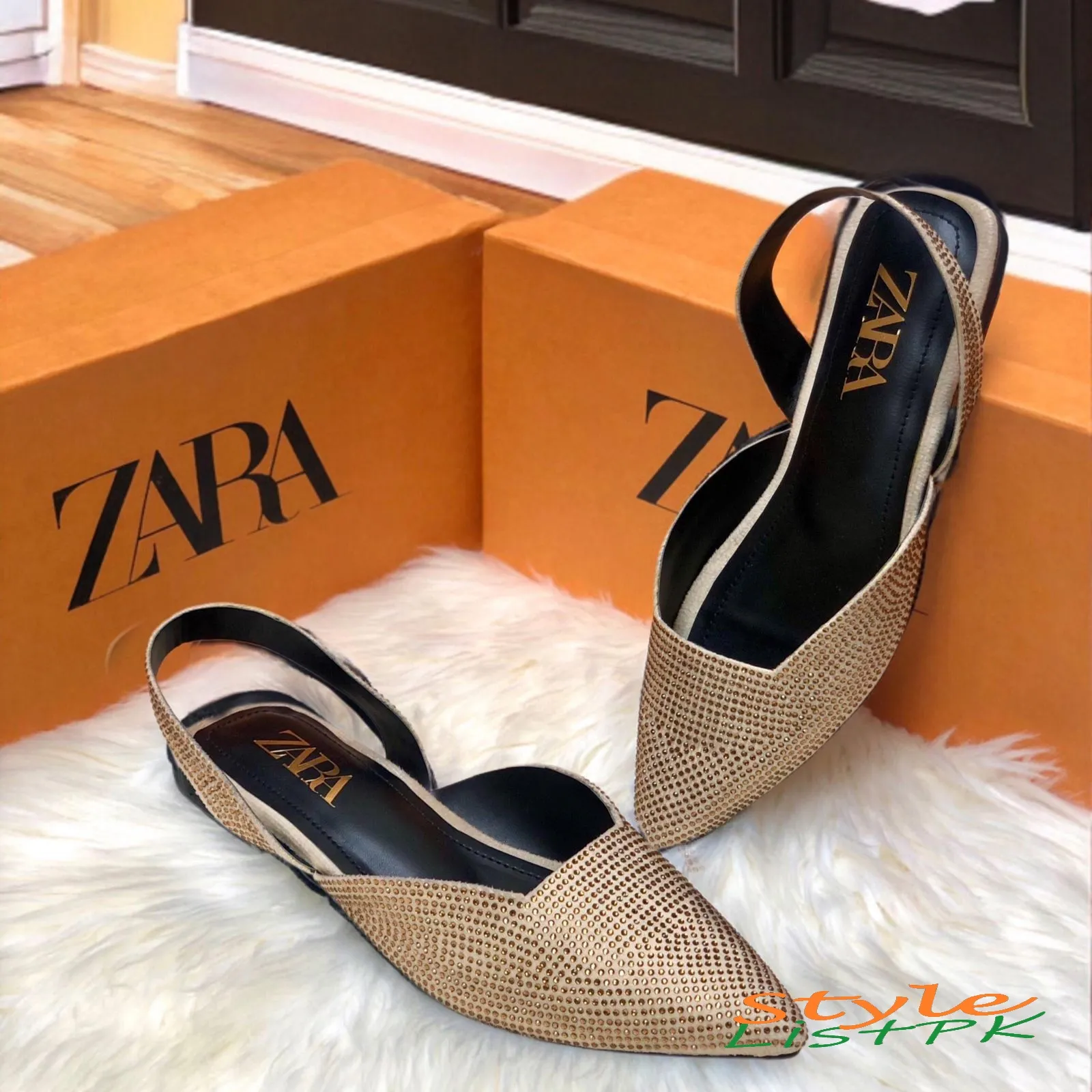 Zara Stone Pumps